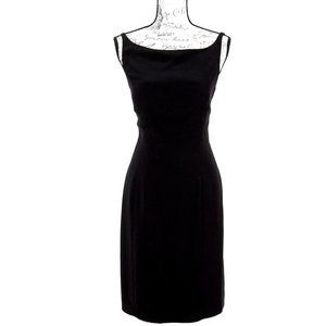1720-Jeunesse Spaghetti Strap Black A-line Dress